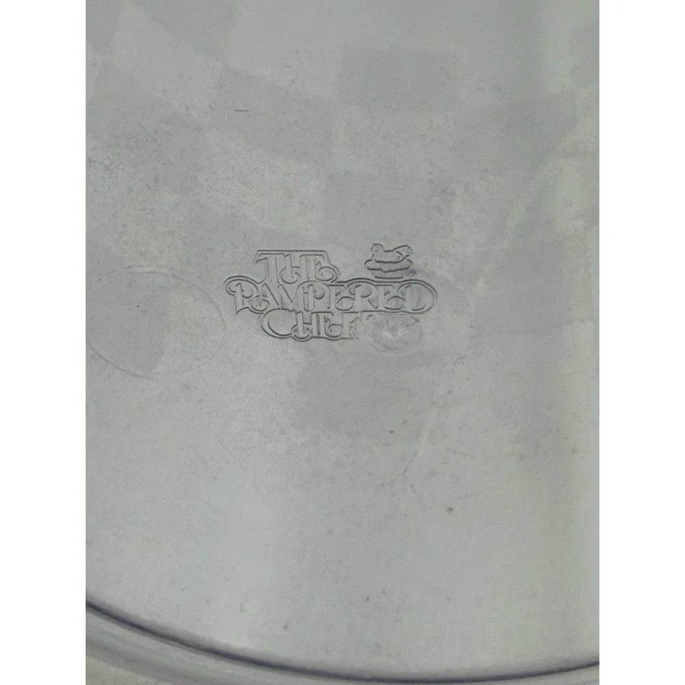 Pampered Chef Quick-Stir Pitcher, Checkerboard, Clear/White, 2 Quart, #2270, USA